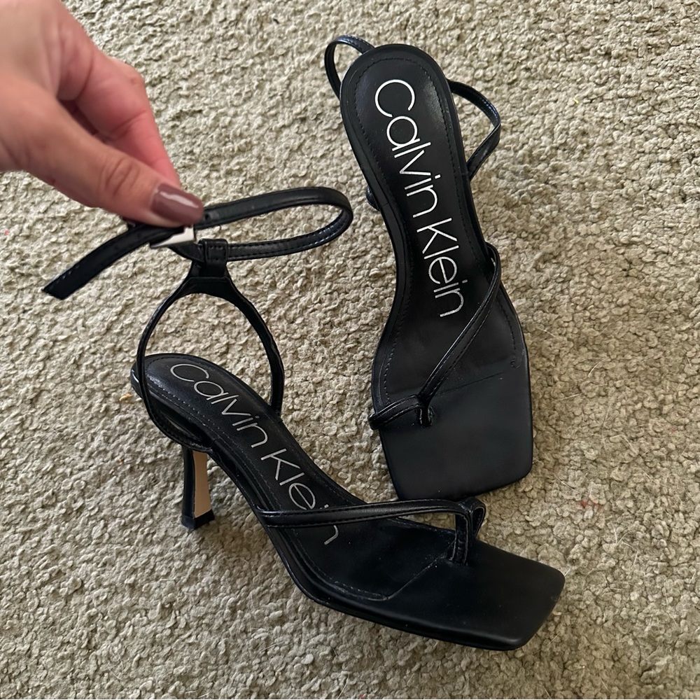 Calvin Klein strapped heeled sandals